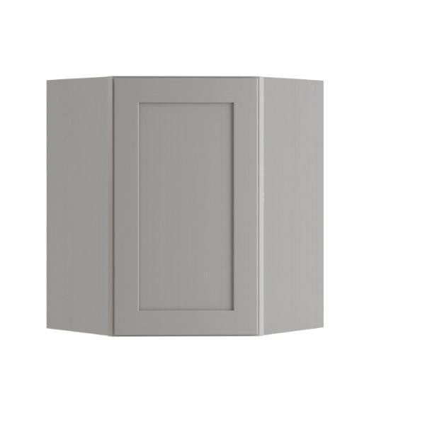 Newport 20 In. W X 12 In. D X 30 In. H Assembled Plywood Diagonal Wall Kitchen Cabinet In Pearl Gray With Soft Close