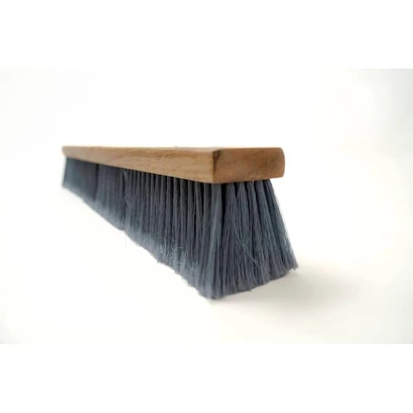 Renown Polypropylene Broom Fine Sweep Flagged With 3" Trim, 24", Gray