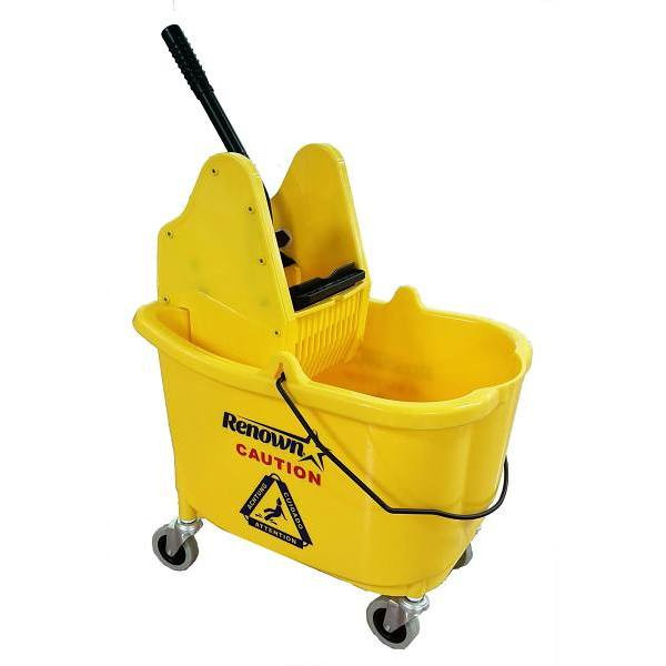 Renown 35 Quart Yellow Down-Press Mop Bucket Combo