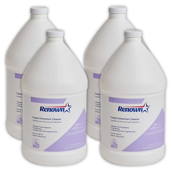 Renown Carpet Extraction Cleaner, 1 Gal, Case Of 4