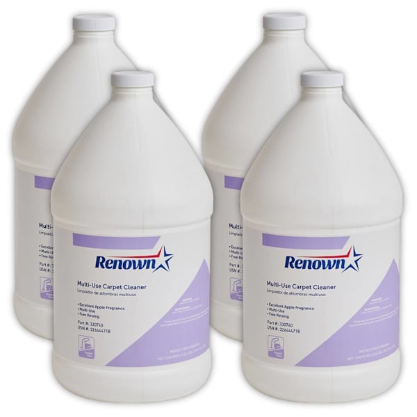 Renown Multi-Use Carpet Cleaner, 1 Gal, Case Of 4