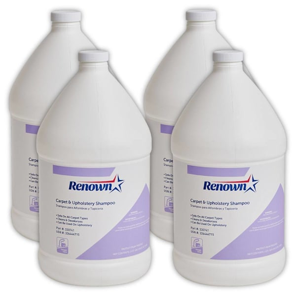 Renown Carpet And Upholstery Shampoo, 1 Gal, Case Of 4