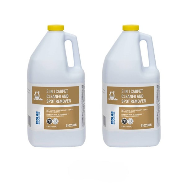 Ecolab 3 In 1 Carpet Cleaner And Spot Remover 1 Gal., Case Of 2