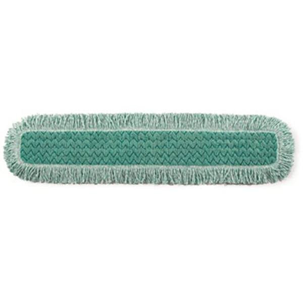 Rubbermaid Commercial HYGEN Green Microfiber Dust Pad With Fringe, 36", Case Of 6