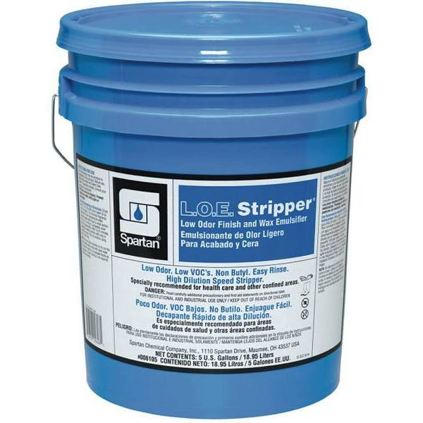 Spartan L.o.e. Stripper, Floor Finish Remover, Low-Odor,  5 Gal