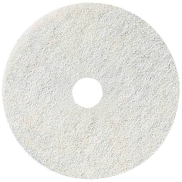Renown Polishing Floor Pad, 16", White, Case Of 5