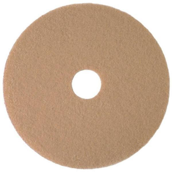 Renown Burnishing Floor Pad, 20", Tan, Case Of 5