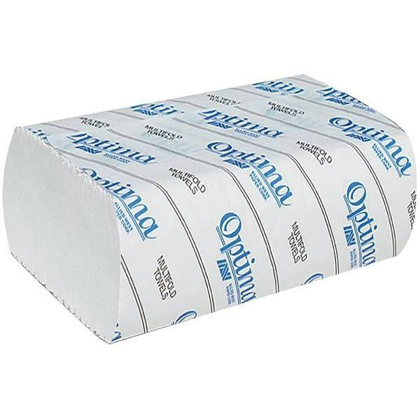 Optima Premium 10.6 In. X 9.5 In. Multifold Paper Towels (White) Case Of 12