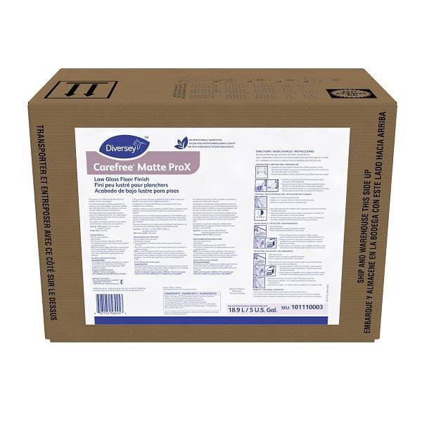 Diversey Carefree Matte Prox Low Gloss Floor Finish 5gal Bib 373574