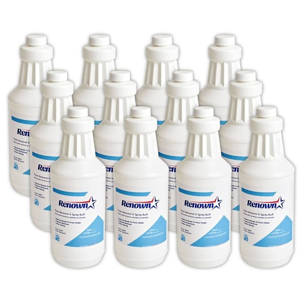 Renown Floor Restorer Spray Buff, Fragrance Free, 32 Oz, Case Of 12