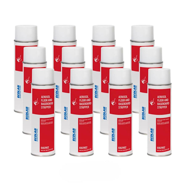 Ecolab Aerosol Floor And Baseboard Stripper 18.5 Oz., Case Of 12