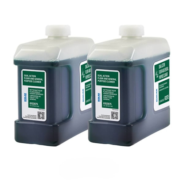 Ecolab Dual Action Floor And General Purpose Cleaner 1.9 Liter, Case Of 2