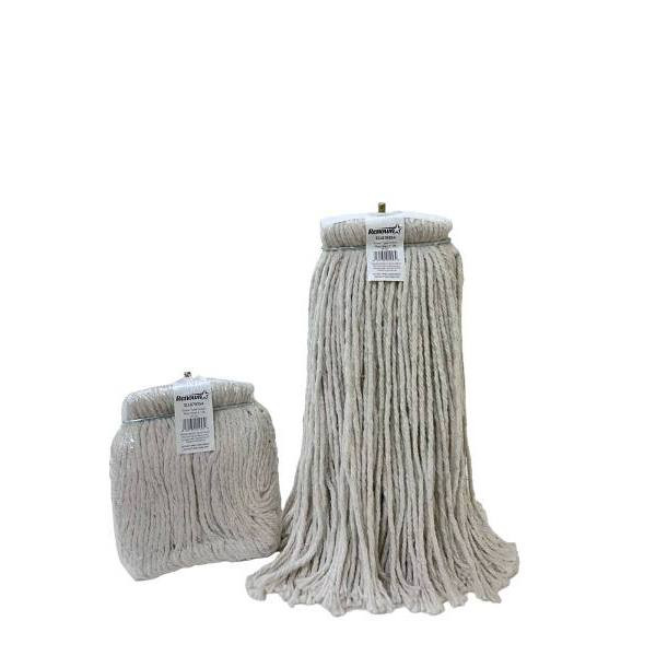 Renown Cotton Cut End Mop Head W/ Metal Screw Type Headband, 16 Oz., Case Of 6