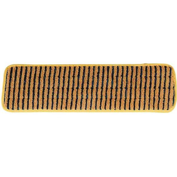 Rubbermaid Commercial HYGEN 18 In. Microfiber Flat Wet Mop Pad, Super Scrubber, Yellow
