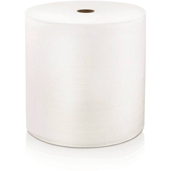 Locor 1-Ply Mid-Premium Hard Wound Roll Towels (White) , Case Of 6