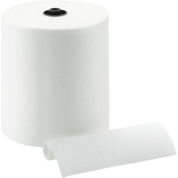 enMotion 8" 1-Ply Recycled Towel Roll, White, Case Of 6