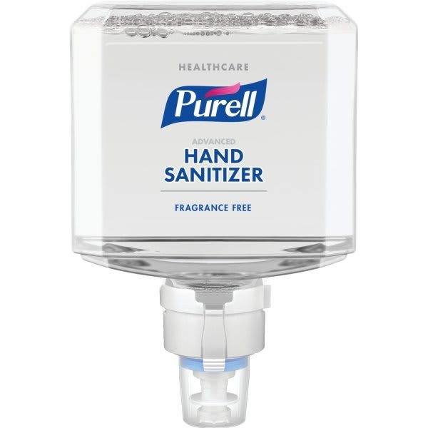 Purell Healthcare Advanced Hand Sanitizer Gentle & Free Foam, Fragrance Free, 1200 Ml Refill For Es8 Touch-Free Hand Sanitizer Dispenser Case Of 2