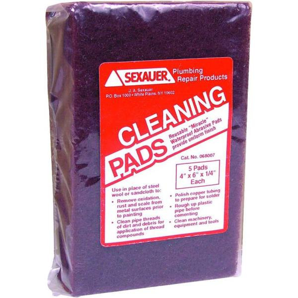 Abrasive Cleaning Pads Package Of 5