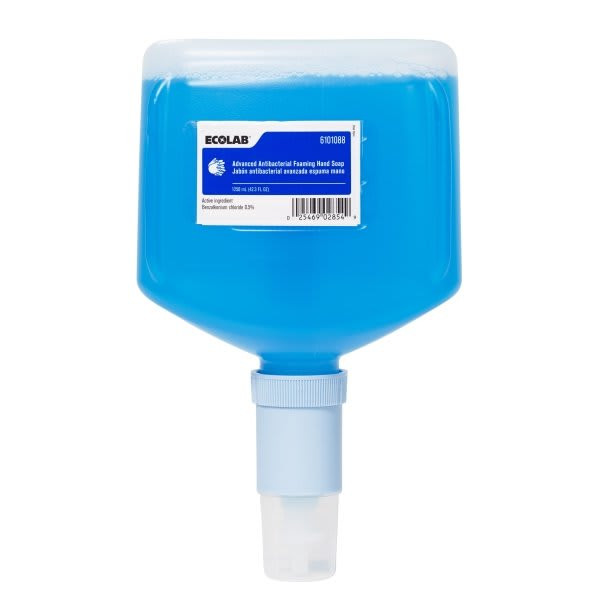 Ecolab Advanced Antibacterial Foam Soap, Case Of 4
