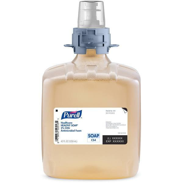 PURELL Healthy Soap 2.0% Chg Foam Refill, 1250ml, Case Of 3