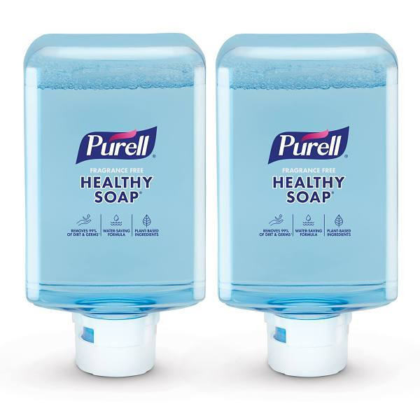 PURELL Es10 Healthy Soap With Clean Release Technology, Foam Soap, Fragrance Free, Case Of 2