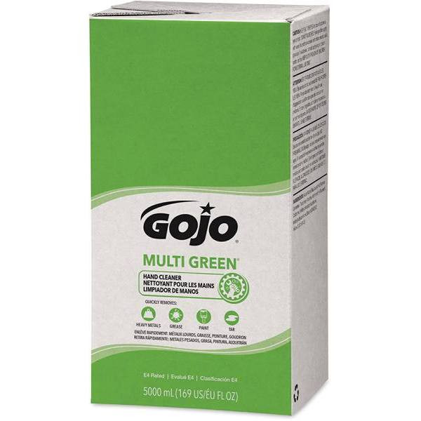 Gojo Multi Green Hand Cleaner Gel Refill, Citrus Scent, 5000 mL For PRO Tdx Dispenser, Case Of 2