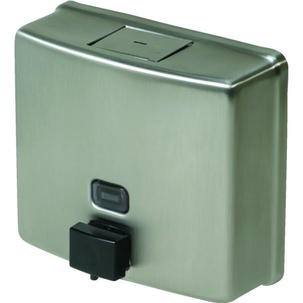 Bobrick Tall Horizontal-Mount Soap Dispenser (Stainless Steel)