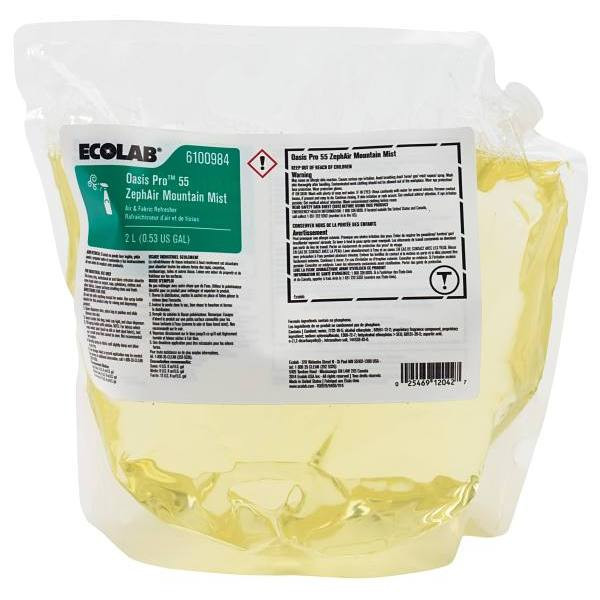 Ecolab Oasis Pro 55 Zephair Mountain Mist , 2 Liter (2-Pack)