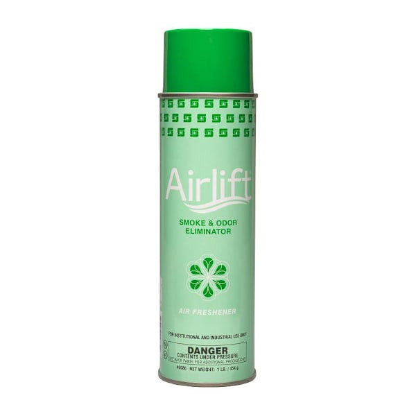 Spartan Airlift Aerosol Can Smoke Odor Eliminator Floral Scent 16oz, Case Of 12