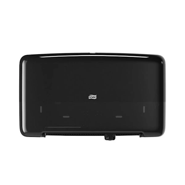 Tork Black Elevation Twin Mini Jumbo Roll Toilet Paper Dispenser