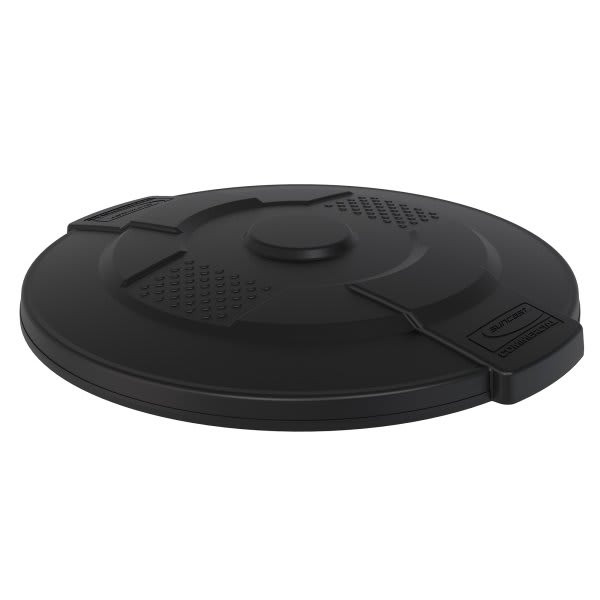 Suncast Commercial Utility Trash Can Lid, 44 Gal, Black