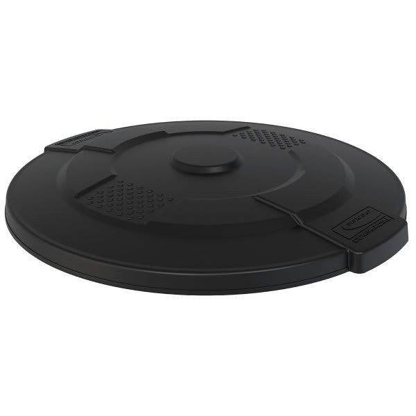 Suncast Commercial Utility Trash Can Lid, 55 Gal, Black