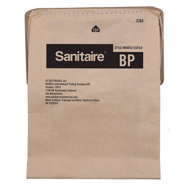 Sanitaire Bp Style Bag Replacement For Sc580, 5 Ct, 4 Qt, Case Of 10