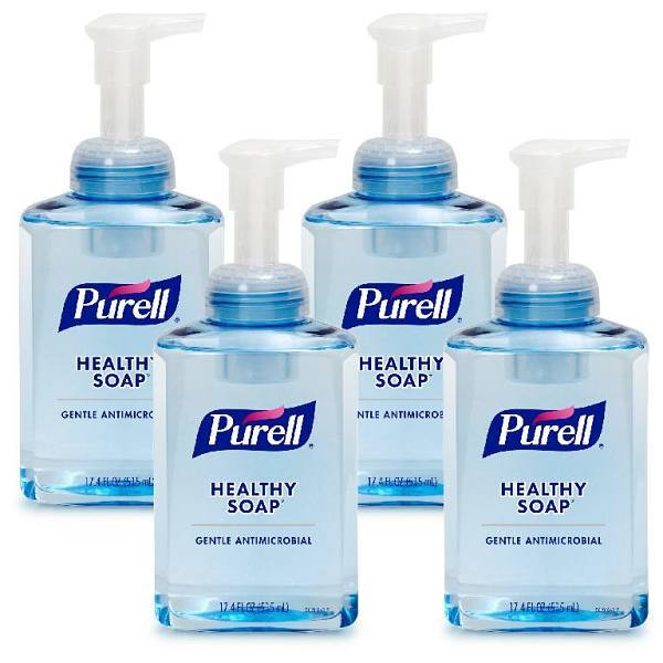 Purell Healthy Soap 0.5% Pcmx Antimicrobial Foam 515 mL Pump Bottle Case Of 4 5019-04