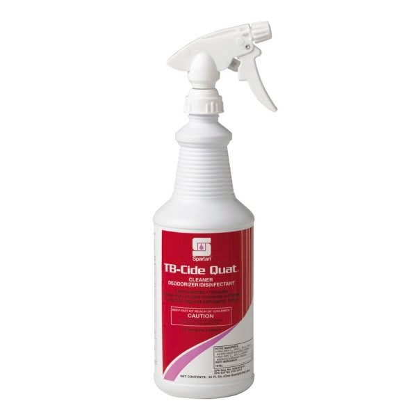 Spartan Tb-Cide Quat 1 Quart Lemon Scent One Step Cleaner/Disinfectant 184858
