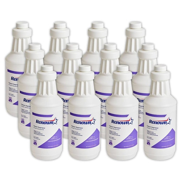 Renown Cleaner Degreaser, Fragrance Free, 32 Oz., Case Of 12