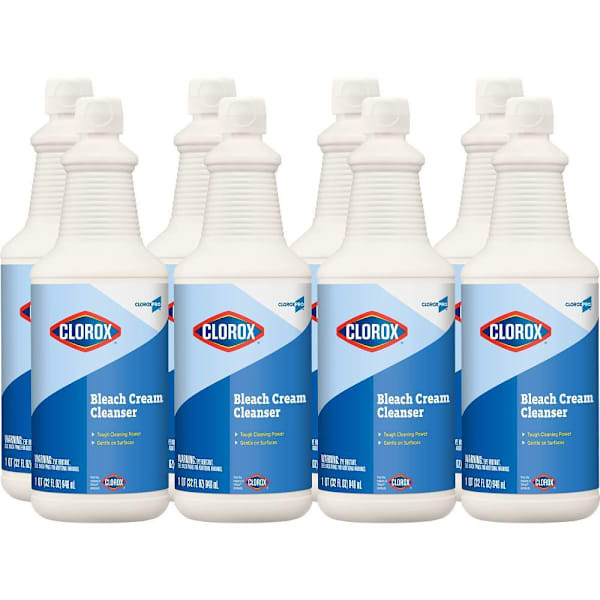 Clorox Bleach Cream Cleanser, Cloroxpro, 32 Oz, Case Of 8