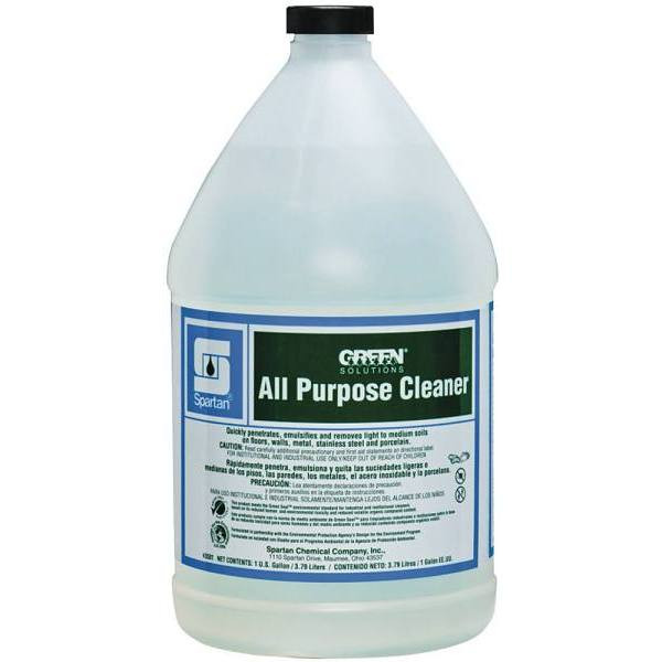 Spartan Green Solutions All Purpose Cleaner,  1 Gal, Case Of 4