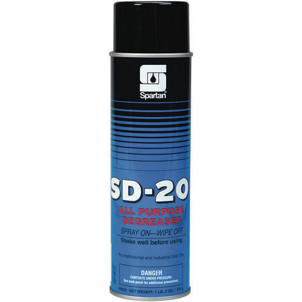 Spartan Sd-20 All-Purpose Degreaser, 18 Oz. Aerosol Can, Citrus Scent , Case Of 12