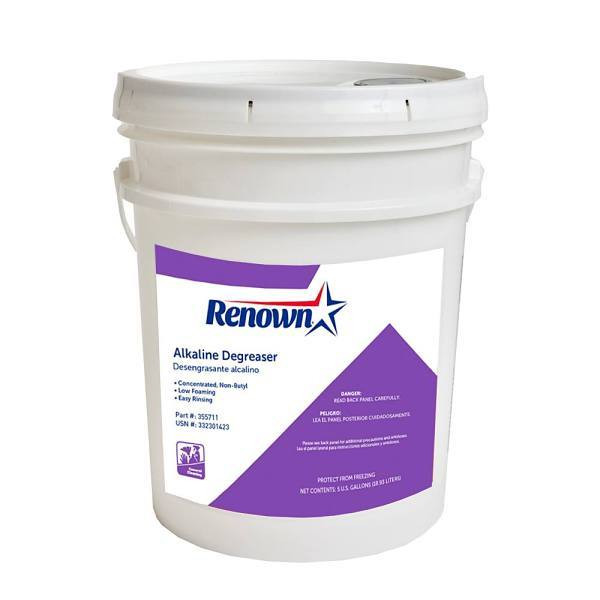 Renown Alkaline Degreaser, 5 Gal. Pail