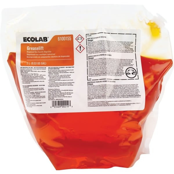 Ecolab Greaselift, 2 Liter, Case Of 2