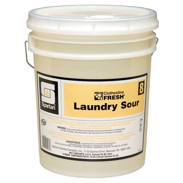 Spartan Clothesline Fresh, Laundry Sour 8, 5 Gal