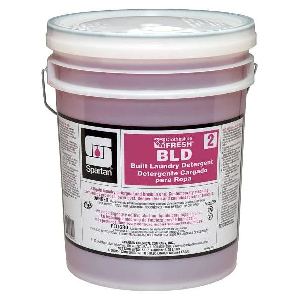 Spartan Clothesline Fresh, Bld Bulit Laundry Detergent 2, 5 Gal