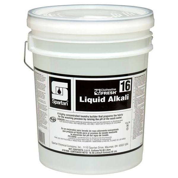 Spartan Clothesline Fresh, Liquid Alkali 16, 5 Gal