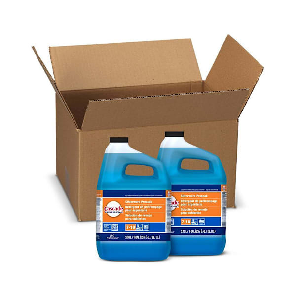 Cascade Silverware Dishwasher Presoak, Closed Loop,  1 Gallon, Case Of 2