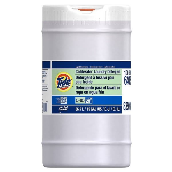 Tide Professional Cold Water Liquid Laundry Detergent, Closed Loop, 15 Gallons