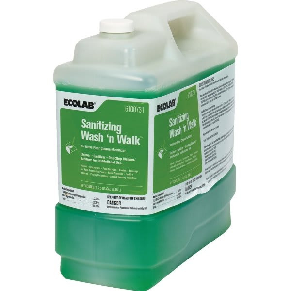 Ecolab Sanitizing Wash N Walk 2.5 Gallon