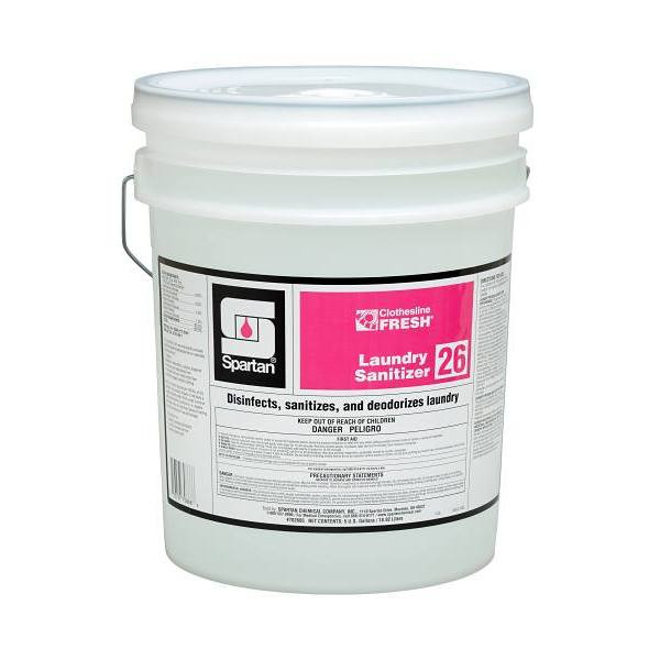 Spartan Clothesline Fresh, Laundry Sanitizer 26, 5 Gal