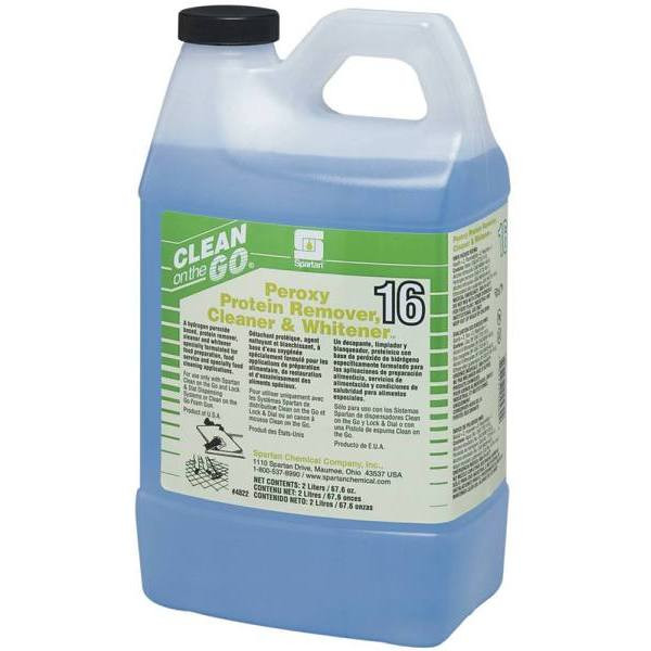 Spartan Peroxy Protein Remover And Whitener With Food Production Sanitizer, 2 Liter