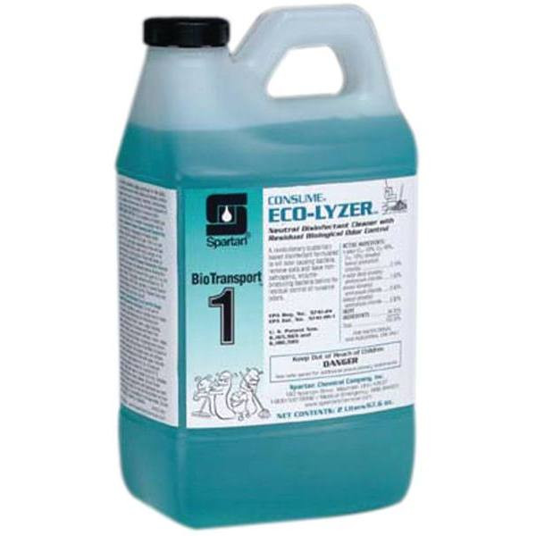 Spartan Biotransport 1 Consume Eco-Lyzer Disinfectant And Deodorant, Floral Scent, 2l, Case Of 4